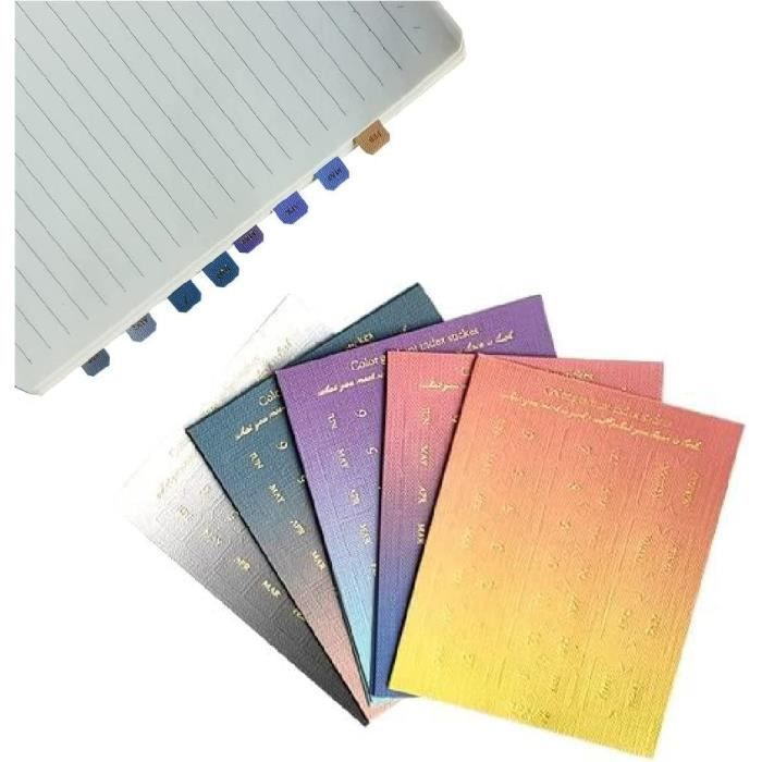 Blancs), Onglets Mensuels Pour