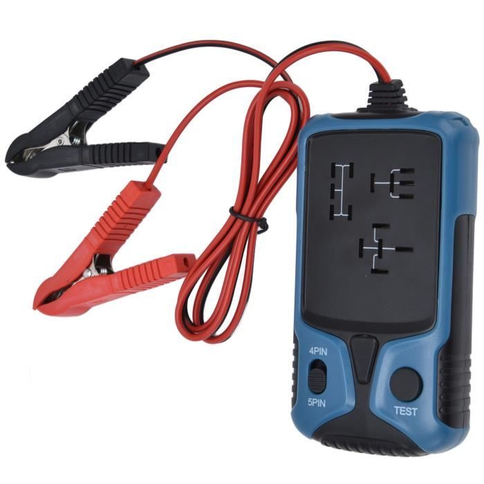 LUA Kit automobile de testeur de relais Testeur de relais Détecteur de relais de voiture portable multifonctionnel résistant noir