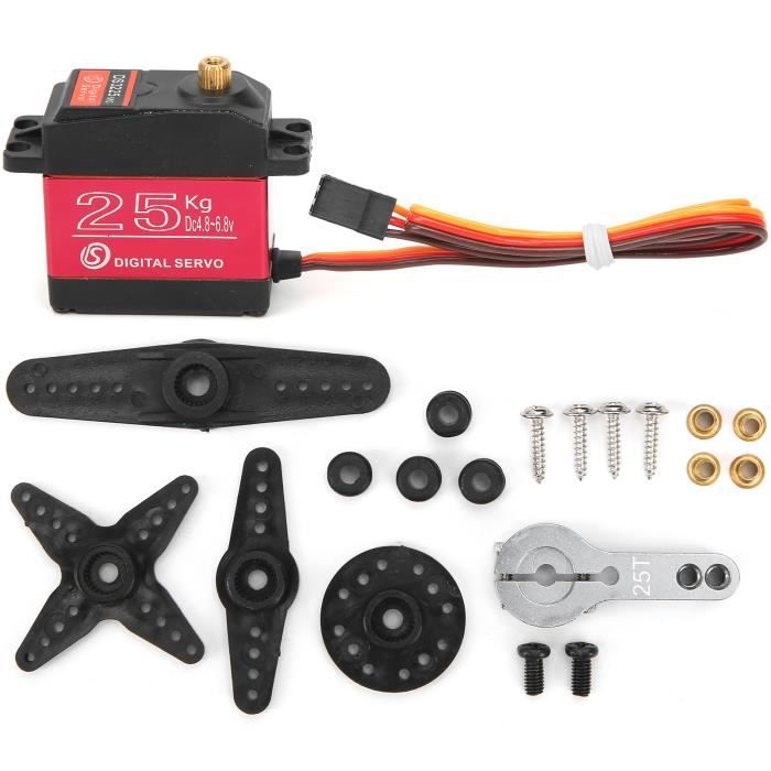 Servomoteur RC 25kg Étanche - 180° Digital Haute Torque Pour Voiture, Robot Et Drone