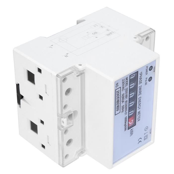 Compteur D'énergie Monophasé CONTO D1 32A Direct | 1 Module Tableau électrique