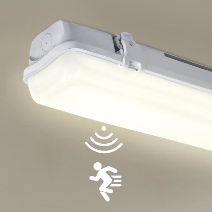 Lampe LED pour locaux humides Blanc neutre Atelier Plafonnier
