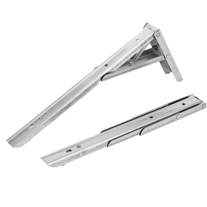 Équerre De Support Acier Galvanisé Pour Banc, étagère, Table - 380, 480 Ou 580 Mm