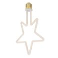 Alomejor Ampoule à LED Ampoule décorative LED E27/2700K 8W Lampe étoile à 5 branches pour festival intérieur 220-240V-1