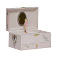 Boîte à bijoux musicale - TROUSSELIER - Cerisier - Fée Elfe - Rose - 18x11x10 cm-1