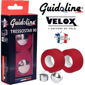 Ruban de cintre Velox high grip noire 1.5mm (x2) - Partie cycle vélo sur La Bécanerie