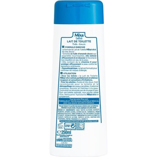 Mixa Bebe Lait De Toilette Tres Doux 250 0 Ml Cdiscount Puericulture Eveil Bebe Mixa Bebe Lait De Toilette Tres Doux 250 0 Ml Cdiscount Puericulture Eveil Bebe