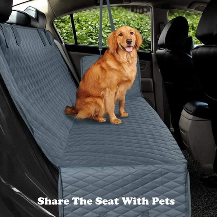 M(137x147cm) - Noir - Juste de siège arrière de voiture imperméable pour  chien de compagnie, hamac pliant, pr