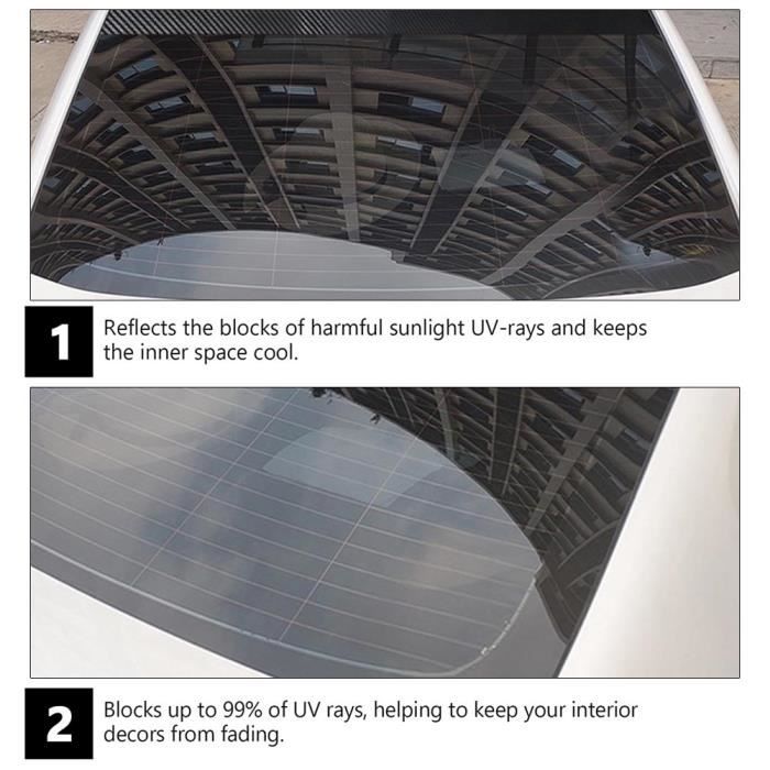 Film Teinté Pour Vitres De Voiture - Protection Solaire Et Confidentialité - Compatible SUV, Berlines, Camions