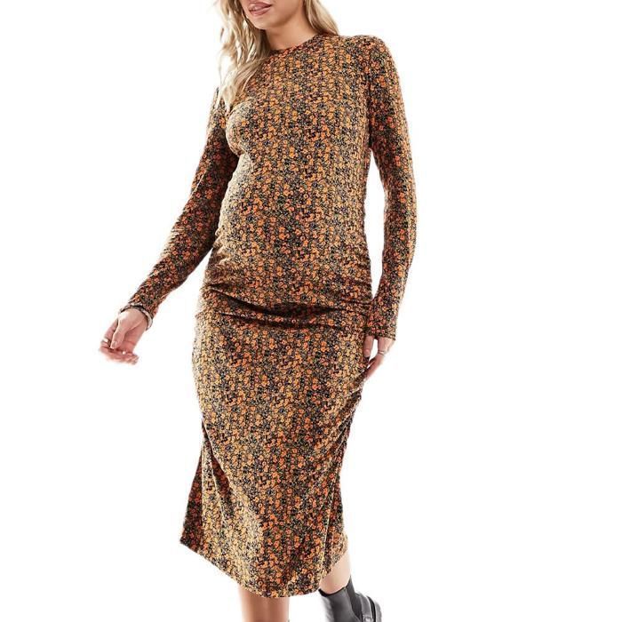 Malicious Wizard Robe Robe Orange/Noir Femme Mamalicious Laura Black - Cdiscount Prêt-à-Porter