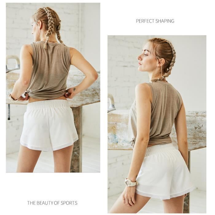 Shorts De Yoga Femme En Coton - Course, Fitness, Pyjama | Élastique, Léger, Ne Rétrécit Pas | Taille S-XXL