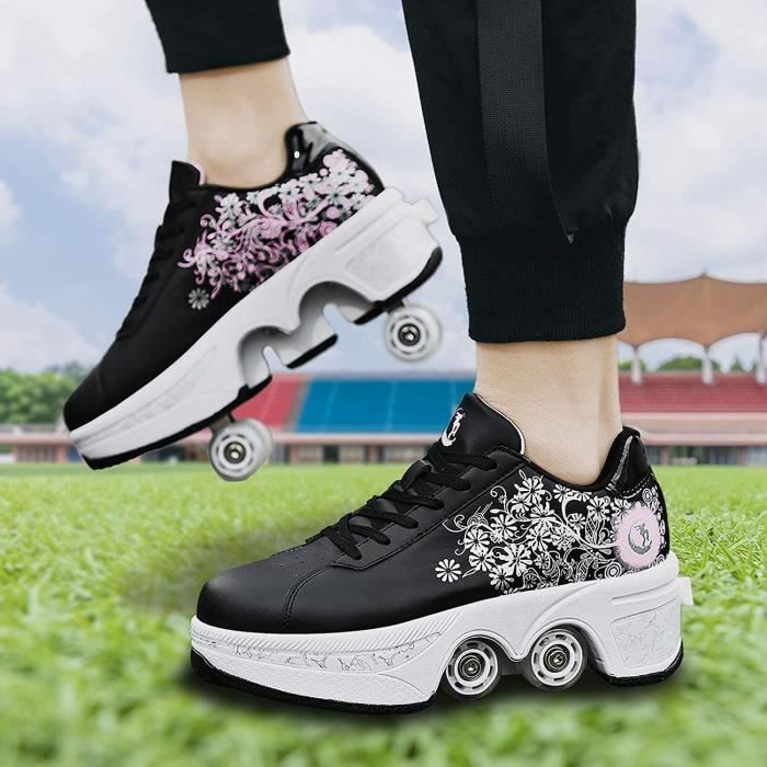 Quatre roues fille chaussures a roulettespatins a roulettes reglables rollers en ligne pour enfants deform wheels skates ki 545 Achat Vente quatre roues fille chaussures a roulettespatins a roulettes ...