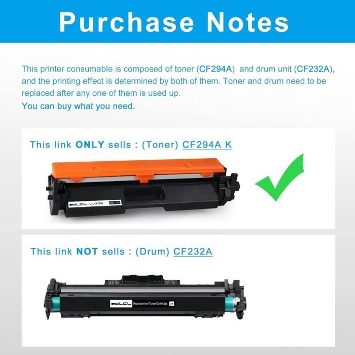 Tambour Compatible CF232A 32A – 23 000 Pages Pour HP LaserJet Pro M118 M203 M227 M148