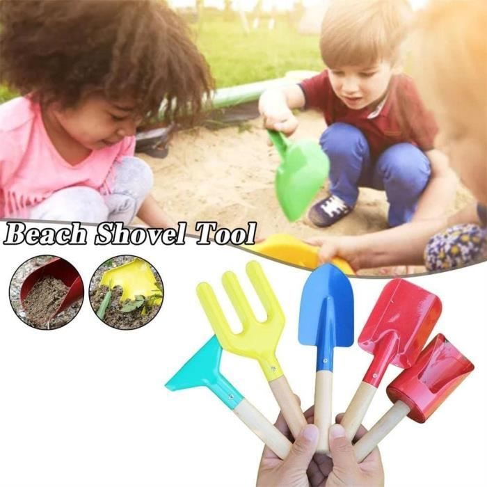 Pelle de Plage pour Enfants Outils de Jeu de Neige pour Enfants Pelle à Neige Ensemble de Jouets Multifonctions pour l'Extérieur