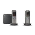 Téléphone Fixe sans fil - GIGASET CL 660 Duo Anthracite - Écran couleur rétroéclairé - Répertoire 400 contacts-2