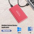 Disque Dur Externe SSD Rouge 4TB USB 3.1 Dispositif De Stockage Portable à Grande Vitesse Pour Ordinateur Portable De Bureau-2