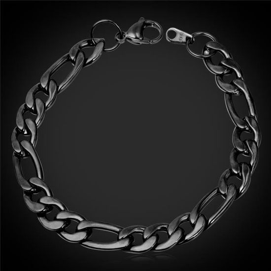 Bracelet en Cuir Tress/é avec menottes en acier inoxydable Design Bracelet Cupimatch Bracelet Homme