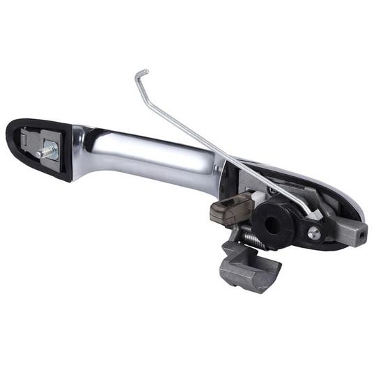 VHEUHZ Poignée De Porte Avant Gauche Chrome LHD Avec Trou De Serrure - Compatible Fiat 500 2007-2020 Et Alfa Romeo 147 2000-2010