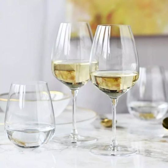 Verres à Vin Blanc KROSNO Krista - Lot De 6, 150 Ml, Cristallin Sans Plomb, Lave-vaisselle, Fabriqué En Pologne