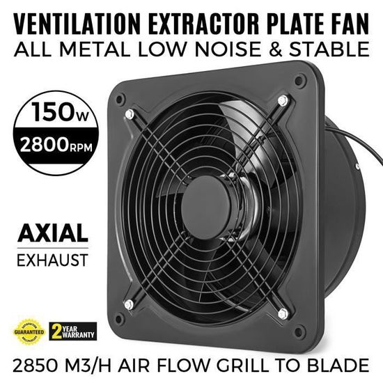 Afzuigventilator Wandventilator 305 Mm Afstandsbediening Wandmontage Ec 904 Cfm P 010389756499