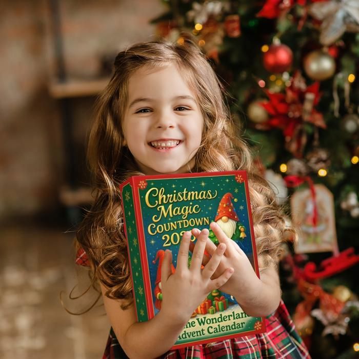 Calendrier De L'Avent 2025 Avec 30 Nains De Noël En Acrylique - Compte à Rebours 24 Jours | Décoration Sapin, Cadeau Festif Familial - 3