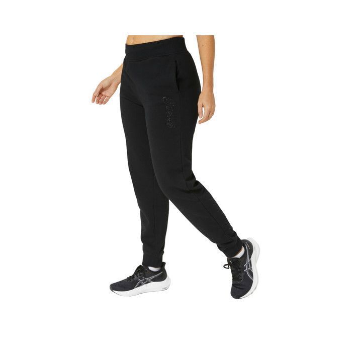 Point De Logos Pantalon de jogging ASICS Logo pour femme noir Noir - Cdiscount Prêt-à ...