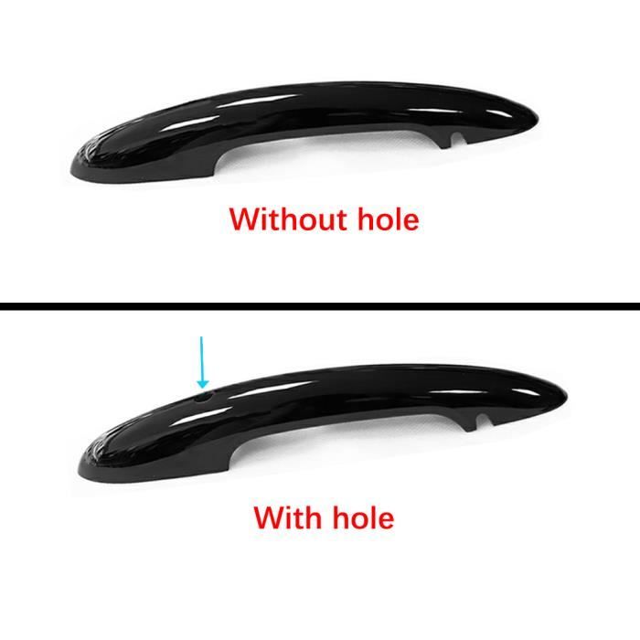 Couvercle De Poignée De Porte Pour Citroën C3 MK2 (2010-2013) – Noir, Avec Trou | Remplacement Direct Et Simple
