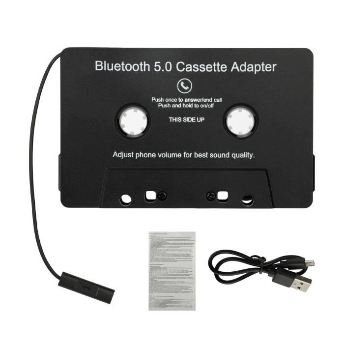 Adaptateur Cassette Bluetooth Vers Aux avec Batterie Intégrée Cassette Sans  Fil Vers Adaptateur Auxiliaire pour Voiture, Boombox, - Cdiscount TV Son  Photo
