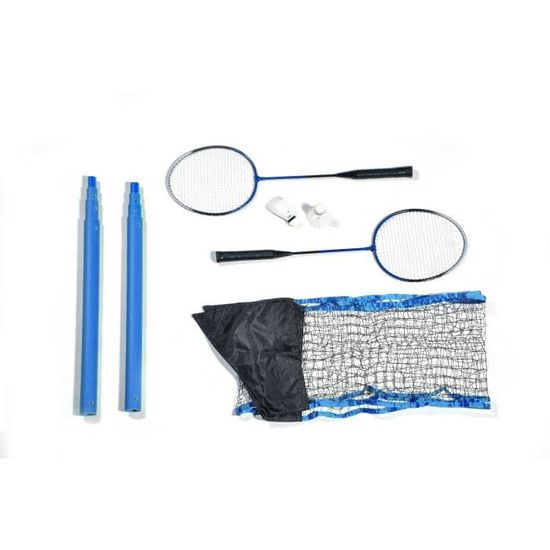 Raquettes de Badminton Bleu Clair Personnalisées avec housse