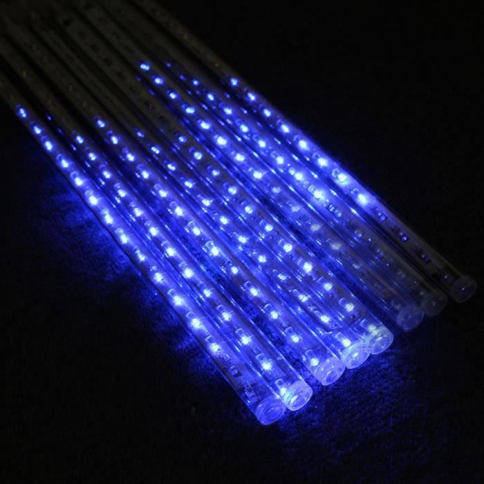 Guirlande Lumineuse Extérieur Pluie De Glace Bleu 9m 300 LED - Étanche IP44, 8 Modes, Minuterie, Connectable - Décoration Noël, Jardin