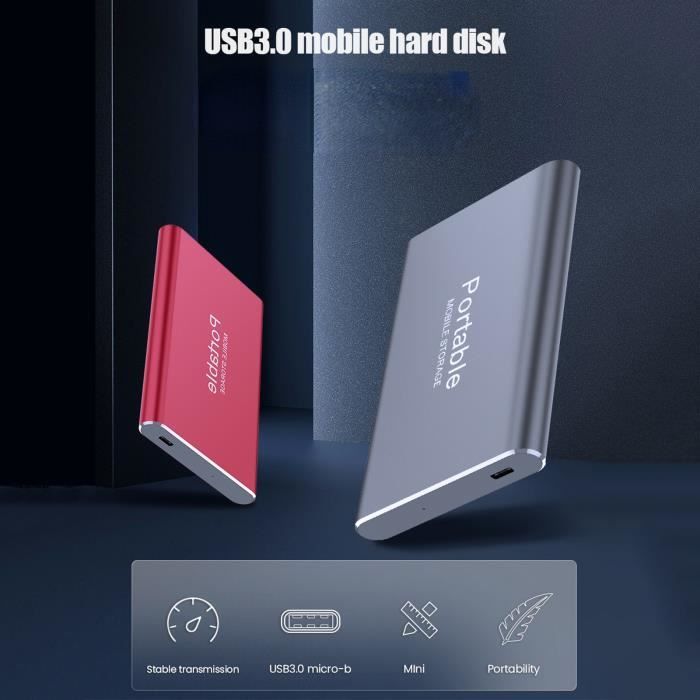 Disque Dur Externe SSD Rouge 4TB USB 3.1 Dispositif De Stockage Portable à  Grande Vitesse Pour Ordinateur Portable De Bureau - Cdiscount Informatique