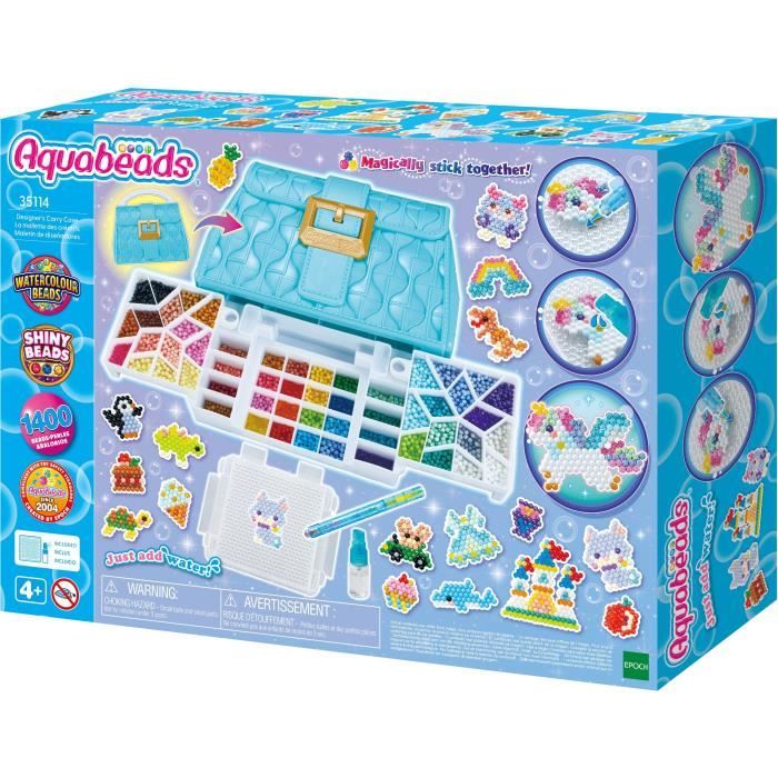 Aquabeads - La mallette d'initiation - 31912 - Coffret de Loisirs créatifs & 31606 - Kit des Merveilleuses Princesses Disney, Plastique, Multicolore