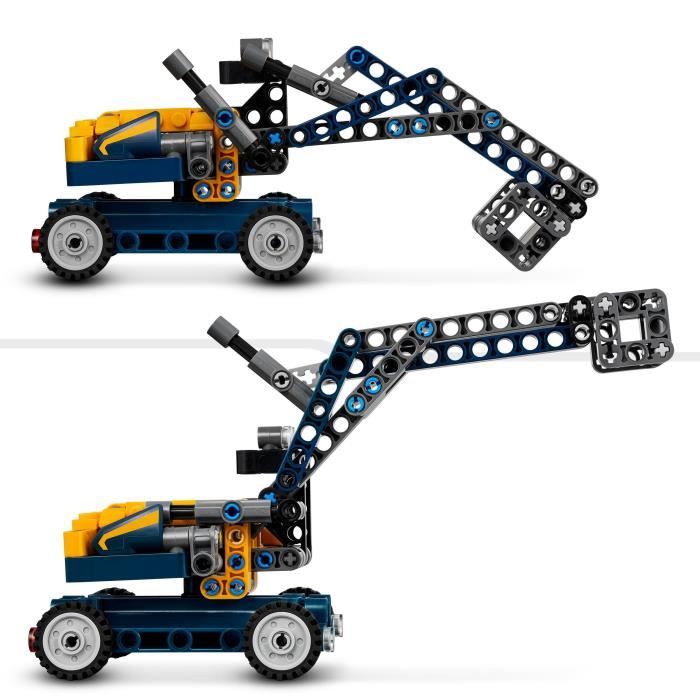 LEGO 42147 Technic Le Camion à Benne Basculante, 2-en-1, Maquette