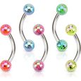 Piercing Barre : 6 mm // 1,2mm Barbell LIVRAISON GRATUITE Arcade Spike