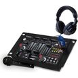 Table de mixage - Ibiza sound DJ21BT - 4 voies 7 entrées USB/Bluetooth - casque DJ - micro noir-0