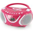 Lecteur CD MP3 enfant avec port USB GULLI - rose et blanc - 477148-0