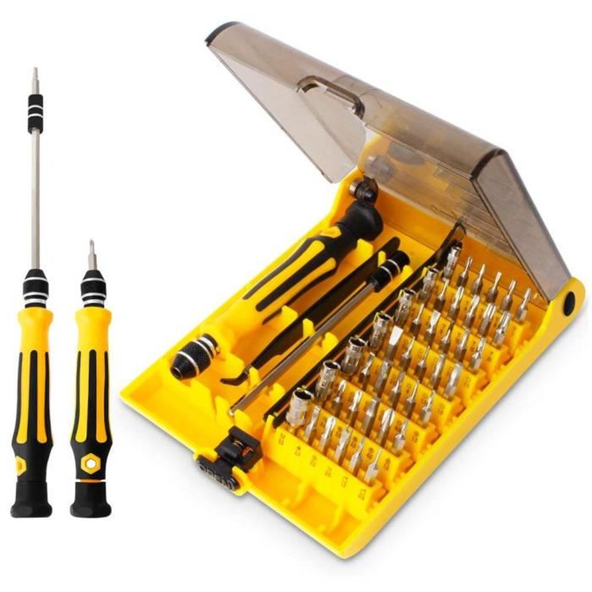 45 en 1 précision Torx Tournevis Set De Réparation Pince à épiler Téléphone Portable Outils Kit S