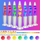 CELLUSTOP Lampe Lave LED Multicolore - Lampe à Lave LED à Mouvement liquide de Cire - Lampe Magma, Lampe Lave Fusée - Verre Robuste