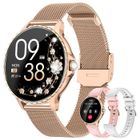 AIMIUVEI Montre Connectée Femme avec Appel, 1.27''HD, Fonction Féminine, Fréquence Cardiaque/SpO2/Sommeil, 120+Modes Sportifs, IP68