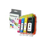 364XL - 4 Cartouches d'encre compatibles HP 364 XL - Cartouche HP 364 CARTOUCHINK - Noir Cyan Magenta Jaune