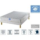 AMELINE BELLE LITERIE Ensemble matelas Rubis BELLE LITERIE 140x190 + sommier tapissier + jeu de 4 pieds offerts