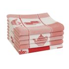 KID PARADISE Torchons de cuisine - Torchon - Lot de 5 - 100% Coton - Rouge - 47 cm x 65 cm