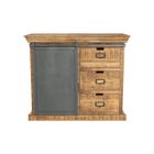RENDEZ VOUS DECO Petit buffet en bois et métal 1 porte 3 tiroirs - Tabuk - Rendez-Vous Déco