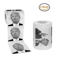Donald Trump, papier hygiénique, papier hygiénique de nouveauté drôle d'humour politique, cadeau de plaisanterie Gag Prank de roulea