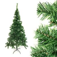 Sapin de Noël Artificiel 150cm Vert - Arbre de Noël matériel PVC - Décorations faciles à accrocher