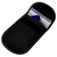 Housse de protection de la clé de voiture, sac à clé anti - balayage anti - magnétique (noir) A1