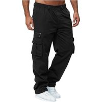 Pantalon de chasse homme - AHAKLO - Sweat pants cargo noir - Montagne