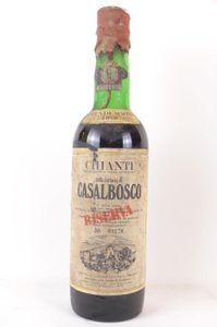 VIN ROUGE chianti casalbosco riserva (b1) rouge 1970 - tosca