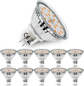 AMPOULE - LED Lot de 10 Ampoules LED MR16 GU53 Blanc Chaud 3000K