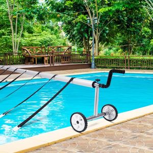 Enrouleur Bache Piscine Reglable En Hauteur Achat Vente Pas Cher