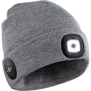 Bonnet Bluetooth sans Fil avec Lampe Frontale LED V5.0 pour écran Tactile  Gants USB Rechargeable Chapeau de Musique Lavable pour Homme Femme Course à  Pied, Ski, randonnée, Camping, Cyclisme, Noir, : 